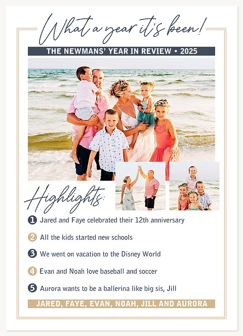 Big Review Personalized Holiday Cards