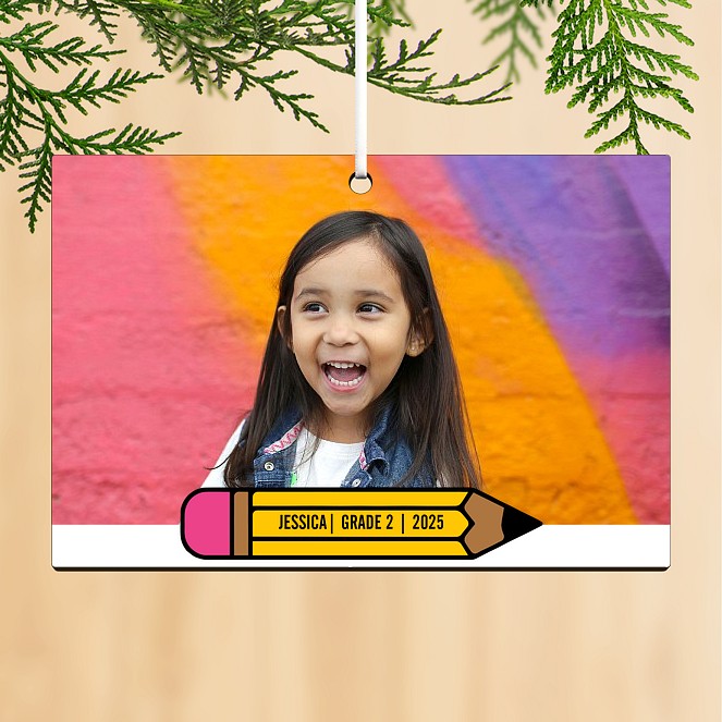 School Year Cheer Personalized Ornaments