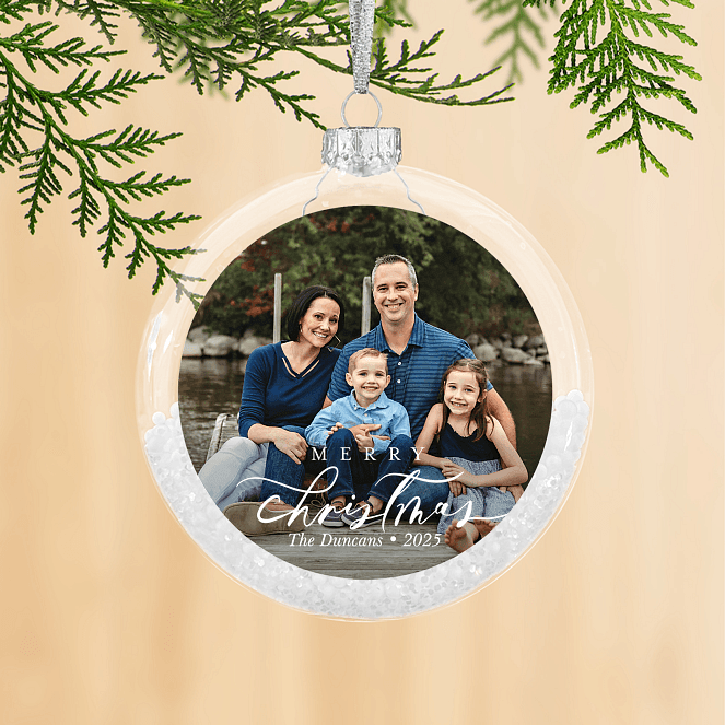 Elegant Chirstmas Personalized Ornaments