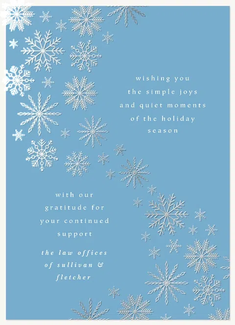 Simply Snow Business Holiday Cards