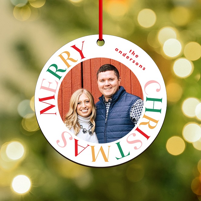 Colorful & Bright Personalized Ornaments