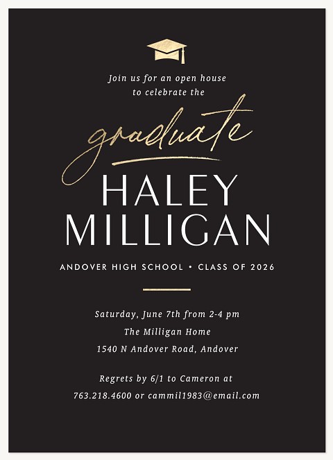 Sleek Grad Graduation Cards