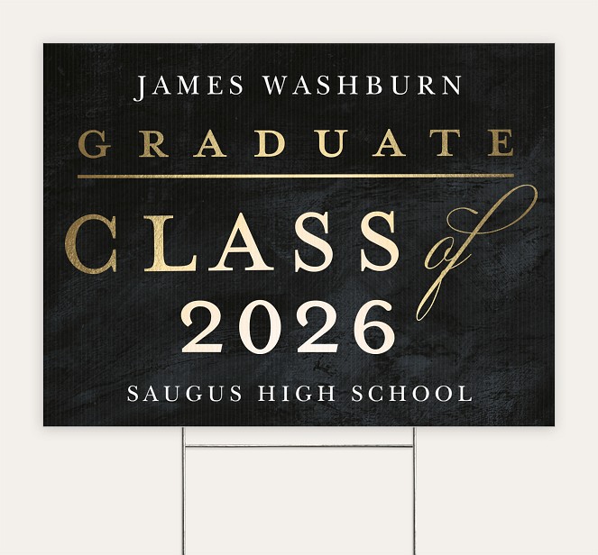 Classy Chalkboard Custom Yard Signs