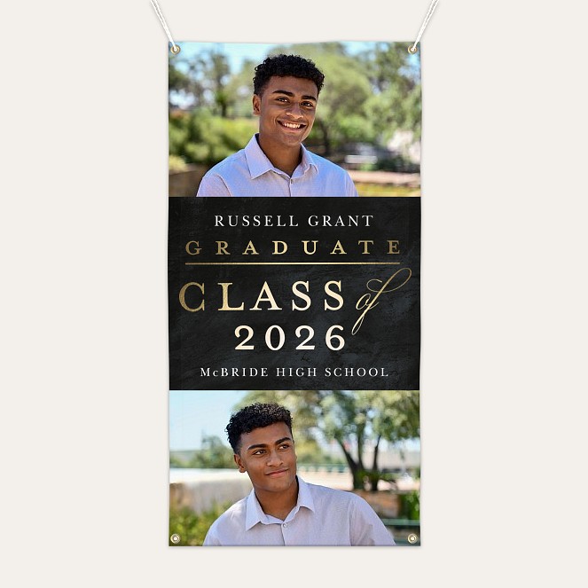 Shining Grad Photo Banner  Custom Banners