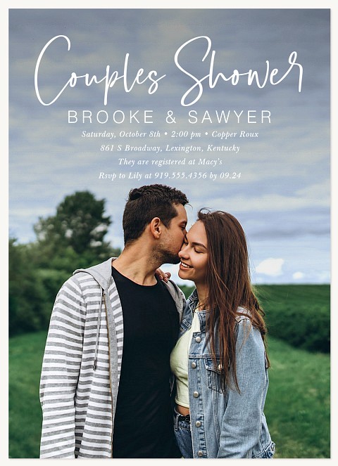 Simply Stated Bridal Shower Invitations