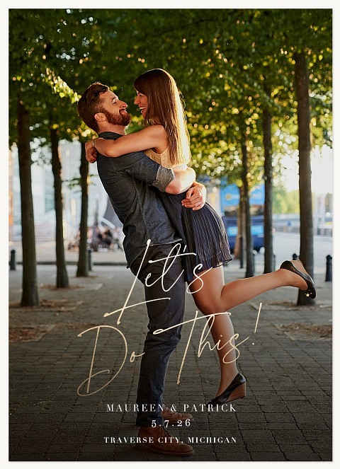 Let's Do This Save the Date Cards