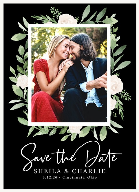 Graceful Blooms Save the Date Cards