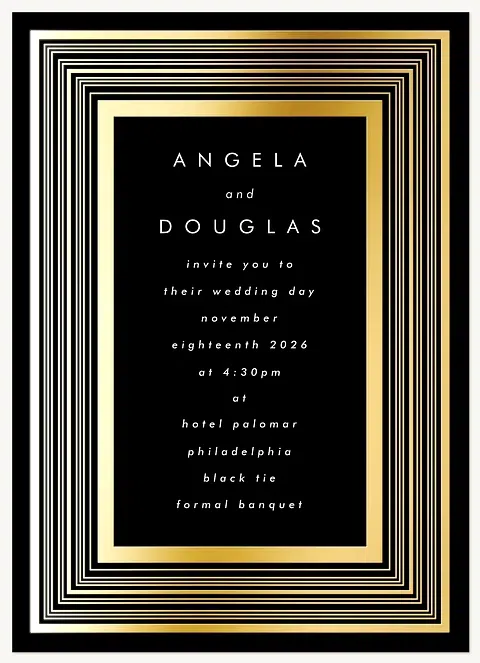 Frame By Frame Wedding Invitations