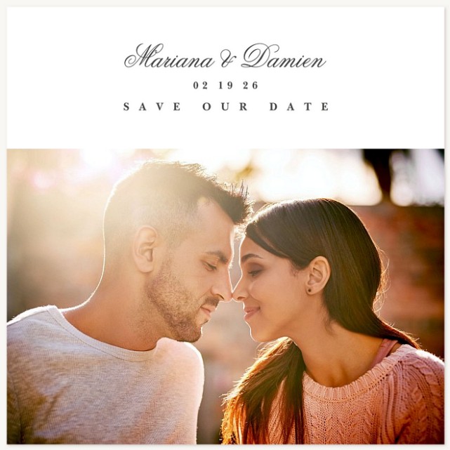 Traditional Band Save the Date Cards