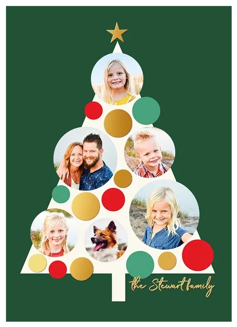 Bauble Bliss Personalized Holiday Cards