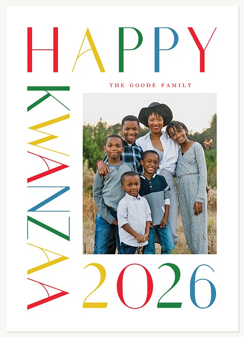 Bright Color Kwanzaa Cards