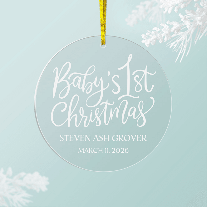 Baby Milestone Personalized Ornaments