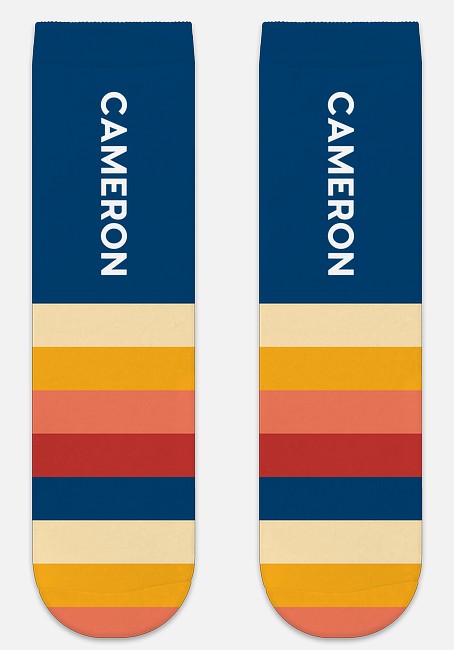 Happy Stripes Custom Socks