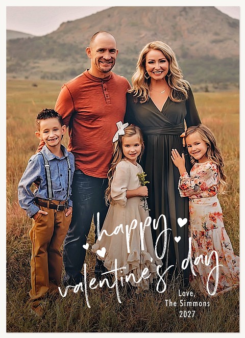 Corner Script Valentines Cards
