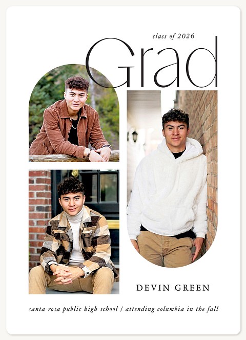 Mod Shapes Graduation Cards