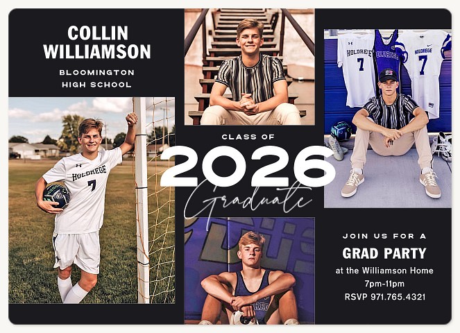 Bold Event Graduation Invitations
