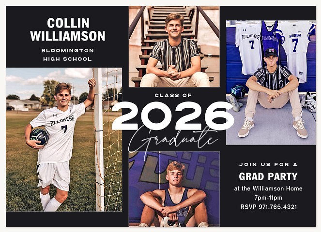 Bold Event Graduation Invitations