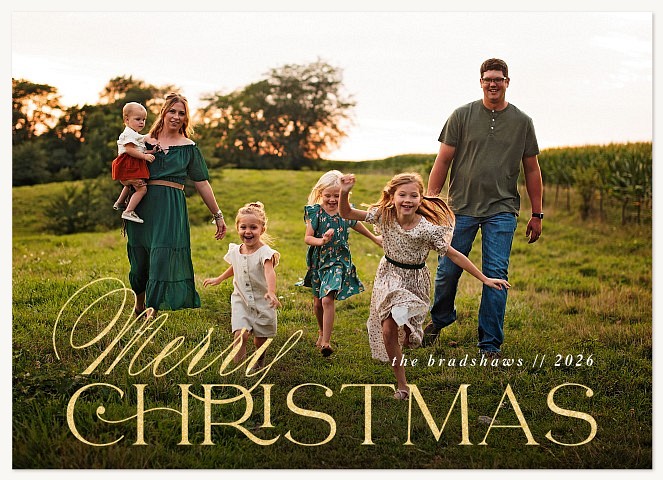 Luxe Christmas Personalized Holiday Cards