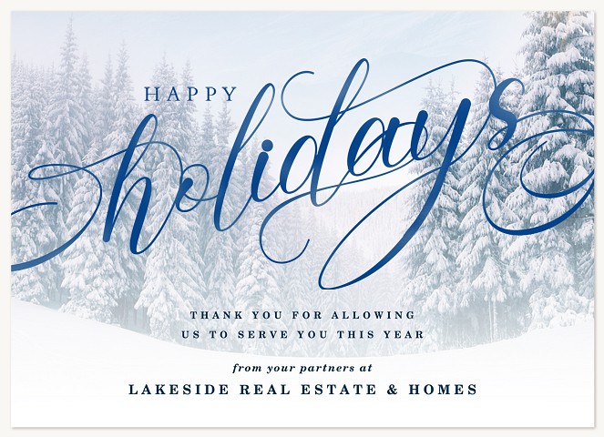 Winter Landscape Business Holiday Cards
