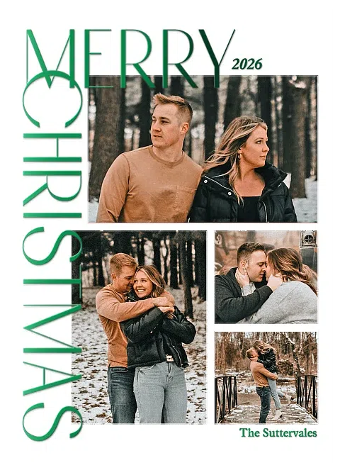Gleaming Edge Personalized Holiday Cards