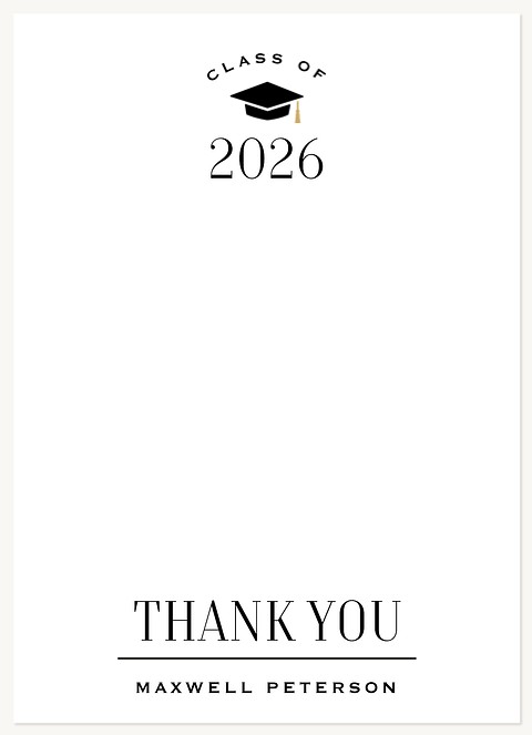 Mortarboard Milestone Thank You Cards 