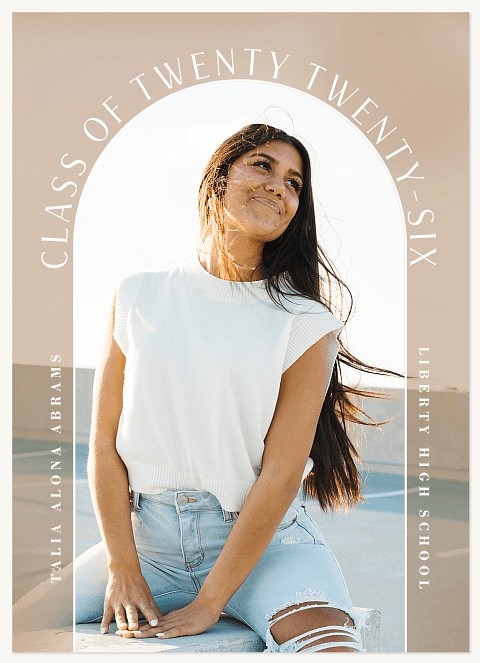 Arched Text Graduation Cards