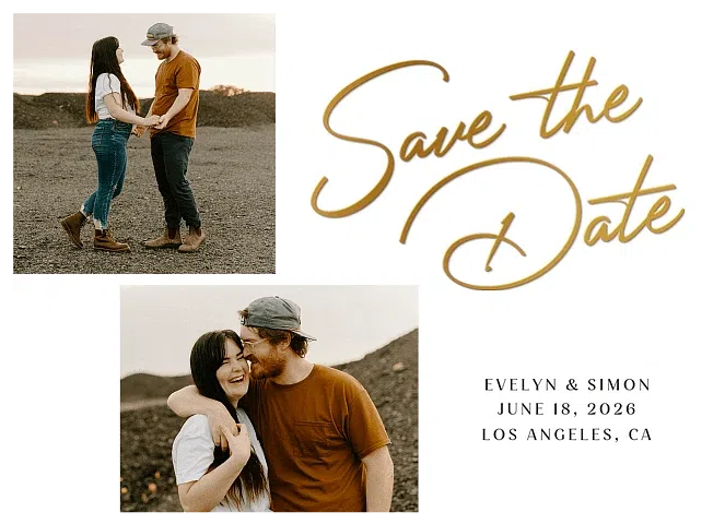 Promise & Permanence  Save the Date Cards