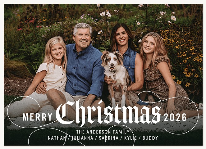Classic Swirls Christmas Cards