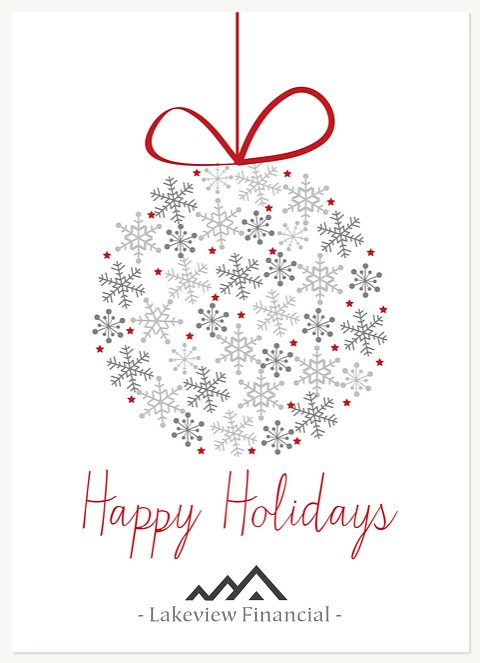 Snowflake Bauble  Business Holiday Cards