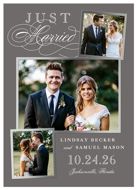 Let Love Shine Wedding Announcements