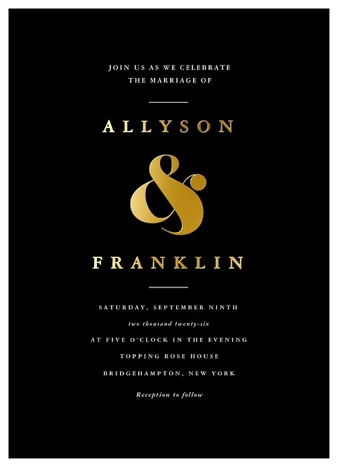 Modern Chic Wedding Invitations