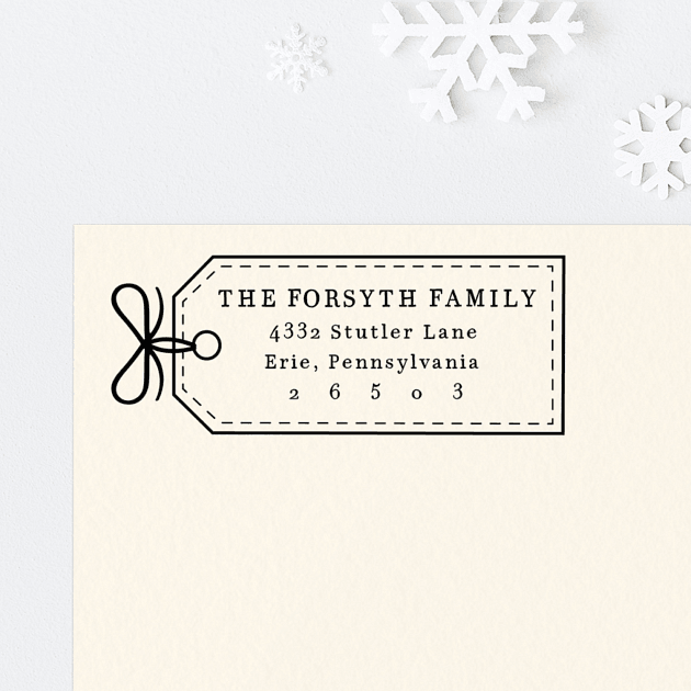 Gift Tag | Custom Rubber Stamps
