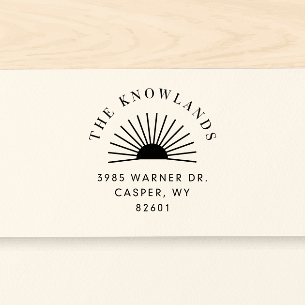 Sunrise | Custom Rubber Stamps