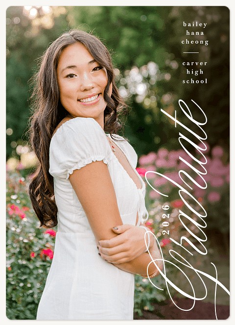 Flourished Touch Graduation Cards