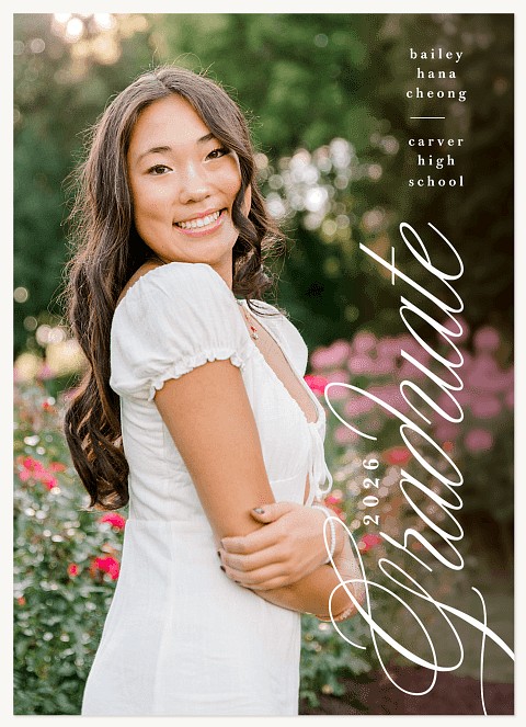 Flourished Touch Graduation Cards