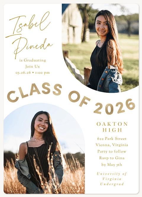 Swirling Arches Graduation Cards