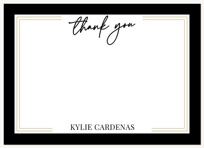 Clean Frame Thank You Cards 