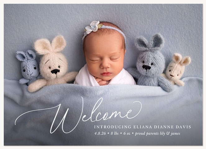 Graceful Welcome Baby Announcements