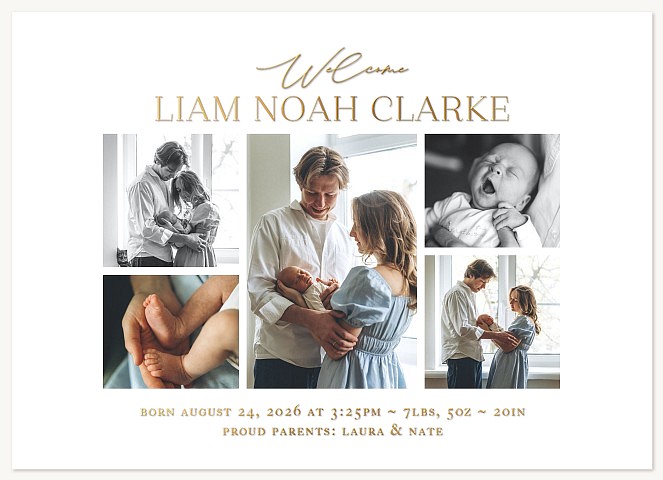 Simple Gallery Baby Announcements