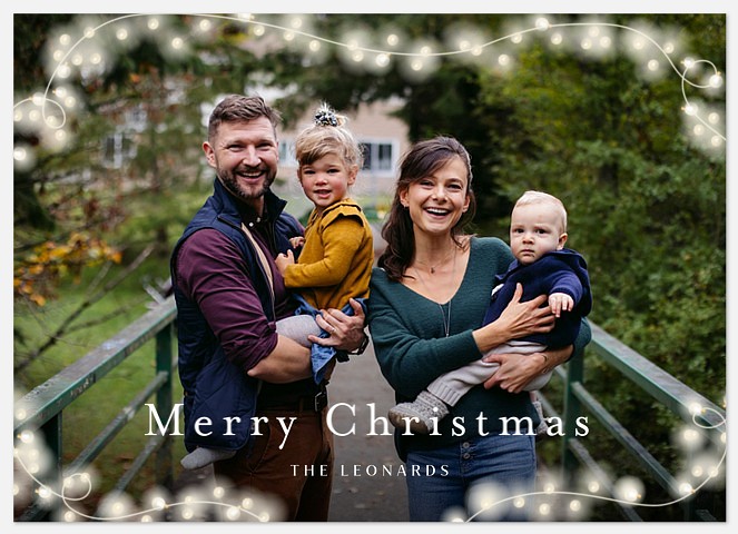 Soft Glow Holiday Photo Cards