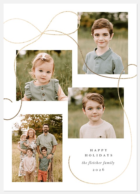 Tumbling Twine Holiday Photo Cards