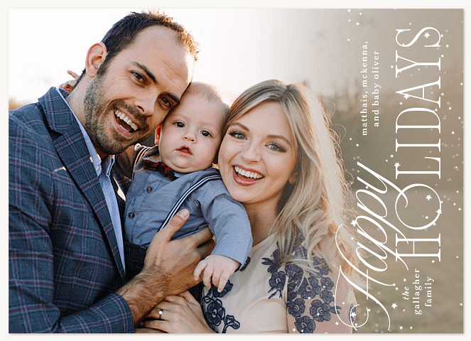 Snowfall Personalized Holiday Cards