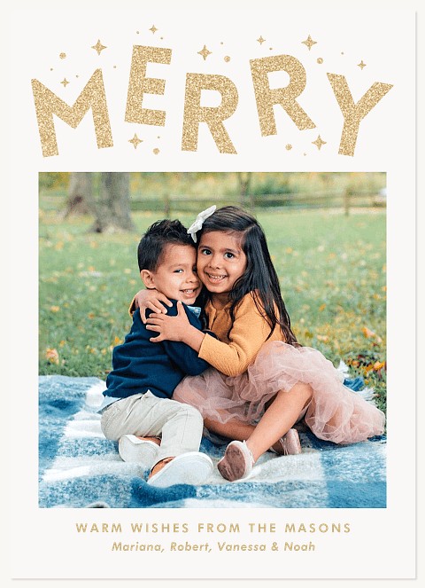 Merry Jumble Personalized Holiday Cards