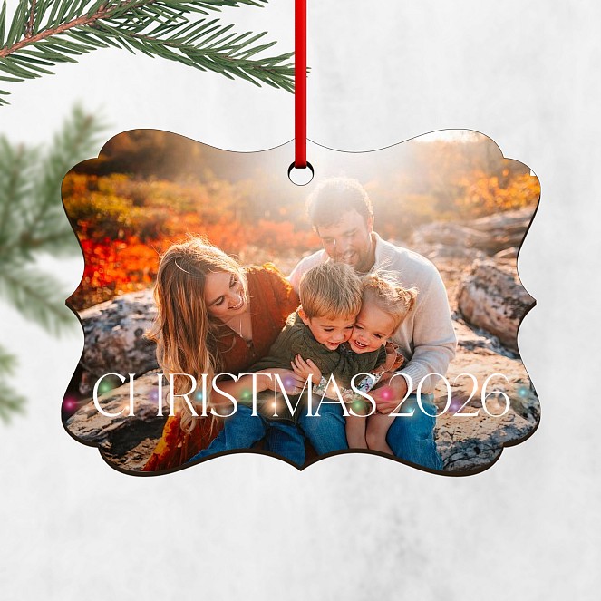 String Light Greeting Personalized Ornaments