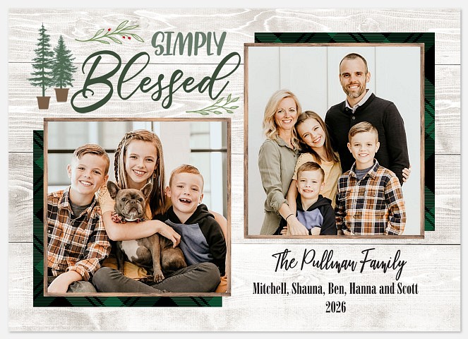 Country Blessings Holiday Photo Cards