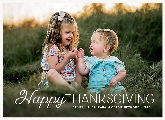 Grateful Greeting Thanksgiving Cards