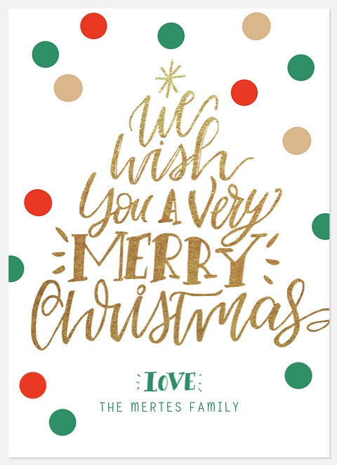 Festively Written Holiday Photo Cards