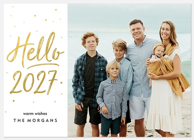 Marker Shine Holiday Photo Cards