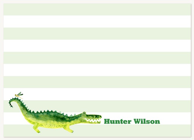 Alligator Stripes Stationery