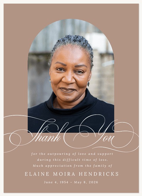 Scripted Thank You Memorial & Sympathy Cards